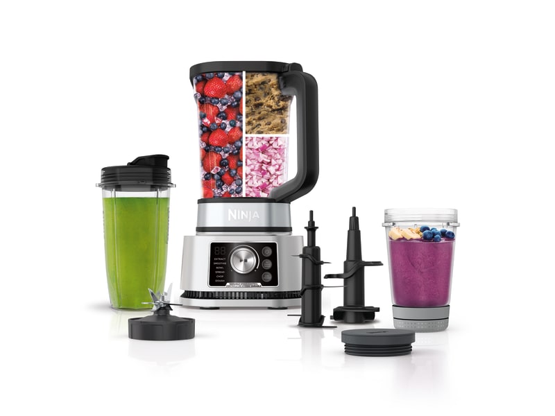  Ninja Foodi SS201 Power Blender & Processor. 3-in-1 Crushing  Blender, Dough Mixer, and Food Processor 1400WP smartTORQUE 6 Auto-iQ  Presets: Home & Kitchen