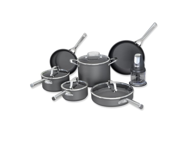 Ninja Foodi NeverStick Essential 11pc Nonstick Cookware Set - Black