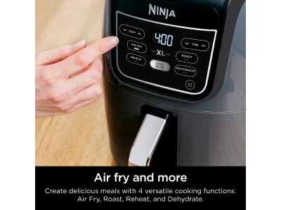 Ninja Air Fryer XL 5.5 Quart, Black, Silver, AF150WM. FREE SHIPPING!!!