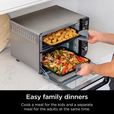 New Ninja 12-in-1 Double Oven with FlexDoor DCT401