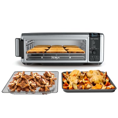 Ninja Foodi Digital Fry, Convection Oven, Toaster, Air Fryer, Flip-Away for Storage, with XL Capacity, and A Stainless Steel Finish, Size: 8 in