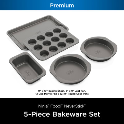 Best Buy: Ninja Foodi NeverStick Premium 2-Piece Baking Sheet Set Gray  B32002