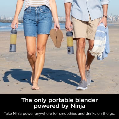NINJA Blast 18 Oz. Single Speed Denim Blue Portable Blender