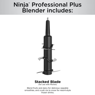 Ninja BN701 Professional Plus Blender, 1400 Peak Watts, 3 Functions for  Smoothies, Frozen Drinks & Ice Cream with Auto IQ, 72-oz.* Total Crushing