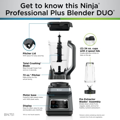 Ninja BL642 Nutri Blender Duo with Auto-iQ