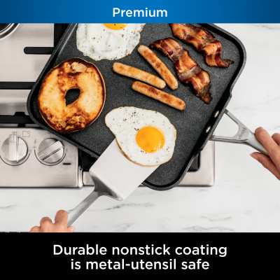 Ninja NeverStick™ Premium 11-Inch Square Griddle Pan NeverStick