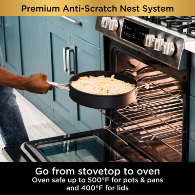 Ninja Foodi NeverStick Premium Anti-Scratch Nest System 10-pc. Cookware Set