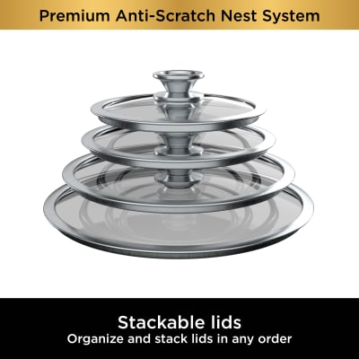 Best Buy: Ninja Foodi NeverStick Premium Nest System 10-Piece Cookware Set  Gray C59500