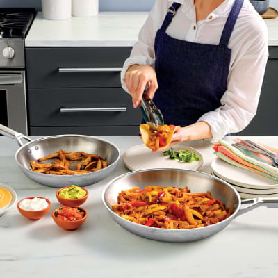 Ninja EverClad™ Commercial-Grade Stainless Steel Cookware 12-Piece Set Stainless Steel - Ninja