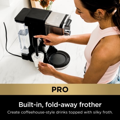 Ninja Dual Brew Pro Specialty Coffee System 4 Brew Styles And Frother  CFP305