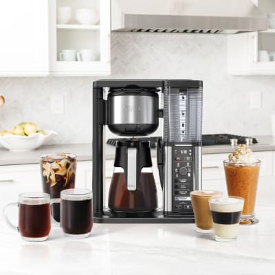 Ninja® Specialty Coffee Maker Ground Coffee Maker with Frother