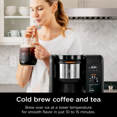 Ninja Hot and Cold Brewed System, Auto-iQ Tea and Coffee Maker with 6 Brew  Sizes, 50 fluid ounces, 5 Brew Styles, Frother, Coffee & Tea Baskets with