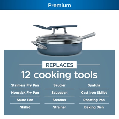 Ninja NeverStick™ Premium 17-Piece Cookware Set; Euro-Pro® Bundle