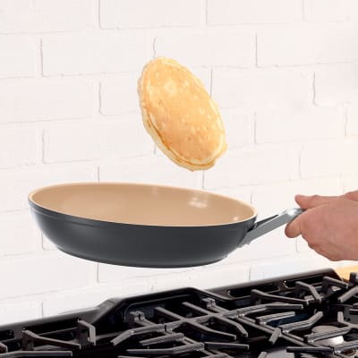 Ninja CW90020 Extended Life Premium Ceramic 8 Fry Pan, Nonstick Fry Pans,  Pots, PFAS Free, Healthy Cooking, Oven Safe to 550°F, Dishwasher Safe, All