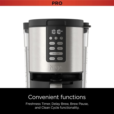 Ninja DCM201CP Programmable XL 14-Cup Coffee Maker PRO with Permanent  Filter, 2 Brew Styles Classic & Rich, Delay Brew, Freshness Timer & Keep  Warm