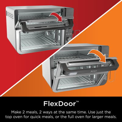 Ninja - 12-in-1 Smart Double Oven, FlexDoor, Smart Thermometer, Smart  Finish