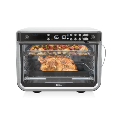 PowerXL Smart Microwave Air Fryer Plus, 6-in-1 Countertop Microwave Air Fryer Oven Combo with Convection, Black