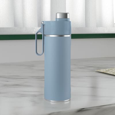 Active Latch Silicone Bottle Blue