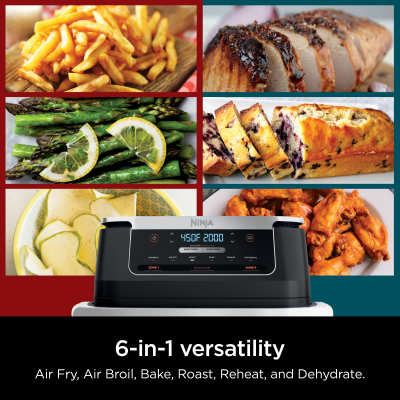 Ninja Foodi FlexBasket Air Fryer with 7qt MegaZone Air Fryers