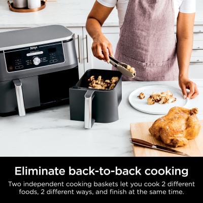 Save $120 on Ninja's 10-qt. 6-in-1 dual-basket air fryer for