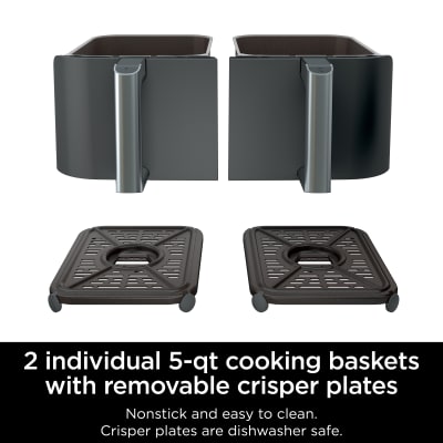 Ninja® Foodi® 6-in-1 10-qt. XL 2-Basket Air Fryer with DualZone™ Technology Air  Fryers - Ninja
