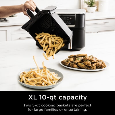 Ninja® Foodi® 6-in-1 Smart 10-qt. 2-Basket Air Fryer with Thermometer