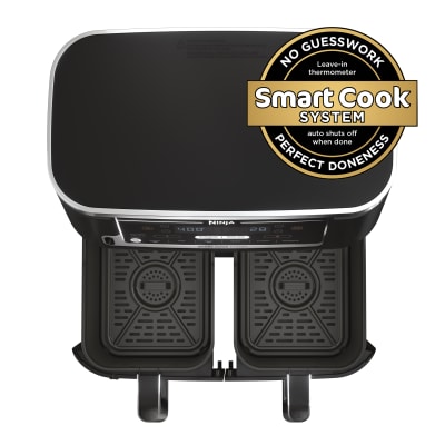 Ninja Foodi 6-in-1 10-qt. XL 2-Basket Air Fryer with DualZone Technology &  Smart Cook System Black DZ550 - Best Buy