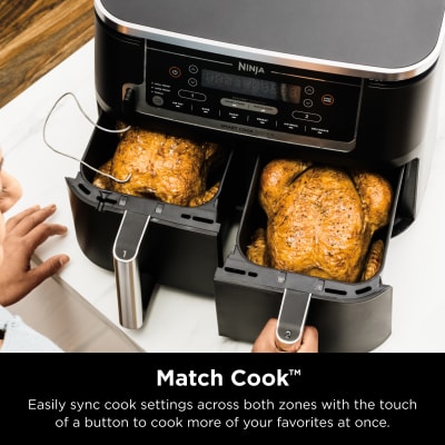 Ninja DZ550 Foodi 10 Quart 6-in-1 Dual Zone Smart XL Air Fryer