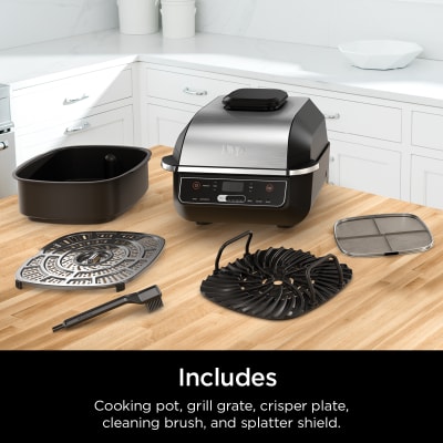 Ninja Foodi Smart 5-in-1 Indoor Grill with 4qt Air Fryer - Black