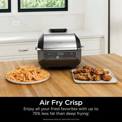 Ninja Ag301 Foodi 5-in-1 Indoor Grill with 4-Quart Air Fryer