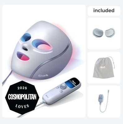 Shark™ CryoGlow™ Red & Blue Infrared iQLED Face Mask & Under Eye Cooling - (Lilac Chill)