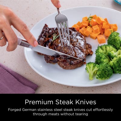 Ninja K22012 NeverDull Essential 12 Piece Stainless Steel Knife System with Built in Sharpener - 1 Each