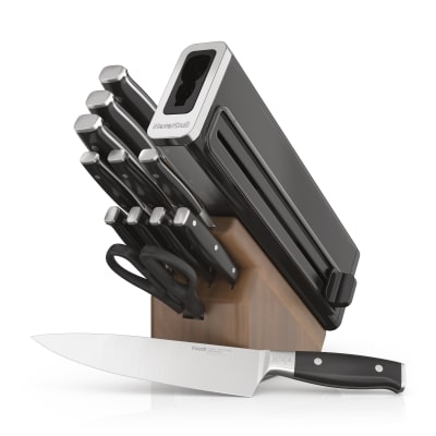 Basics Premium 8-Piece Kitchen Steak Knife Set, Black