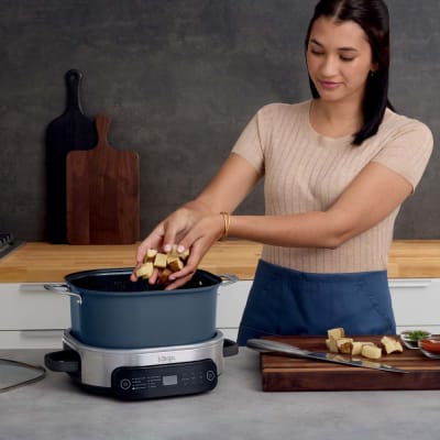  Ninja MC1001 Foodi PossibleCooker PRO 8.5 Quart Multi-Cooker,  with 8-in-1 Slow Cooker, Dutch Oven, Steamer, Glass Lid Integrated Spoon,  Nonstick, Oven Safe Pot to 500°F, Sea Salt Gray: Home & Kitchen