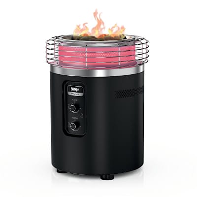 Ninja™ Fireside360™ Outdoor Propane Heater & Smokeless Fire Pit (Black)