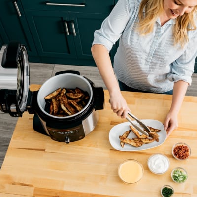 Ninja Foodi 10-in-1 Pressure Cooker Air Fryer, Multicooker, Stainless steel  6.15 L (6.5 qt)