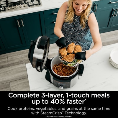 Ninja Foodi 8-Qt Deluxe XL 9-in-1 Pressure Cooker & Air Fryer 