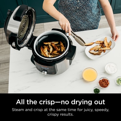 Ninja Foodi 14-in-1 8qt. XL Pressure Cooker & Steam Fryer with SmartLid  Stainless/Black OL601 - Best Buy