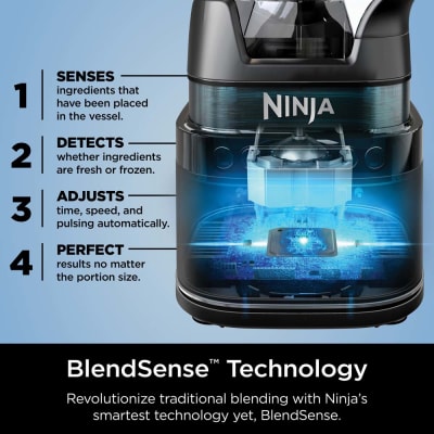 NINJA Detect Kitchen System Power 72 Oz. 10-Speed Black Blender