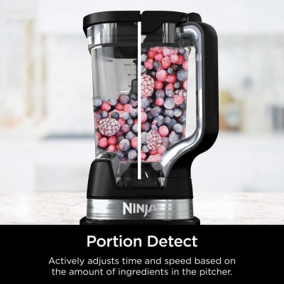  Ninja TB401 Detect Kitchen System Power Blender + Processor  Pro, BlendSense Technology, Blender, Chopping & Smoothies, 1800 Peak Watts,  72 oz. Pitcher, 64 oz. Food Processor, 24 oz. To-Go Cup, Black