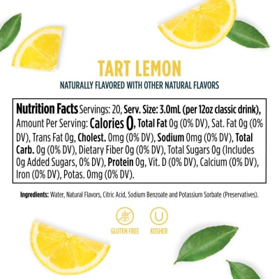 Ninja Thirsti SPLASH Tart Lemon Flavored Water Drops - WCFLEMN1