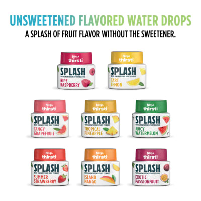 Ninja Thirsti Flavored Water Drops, Hydrate with Electrolytes, Coconut Pineapple, 3 Pack, Zero Calories, Zero Sugar, 2.23 fl oz, Makes 17, 12oz