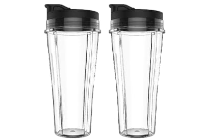 2 Replacement 24 oz Cups with Lid & Extractor Blade [7-FIN ONLY