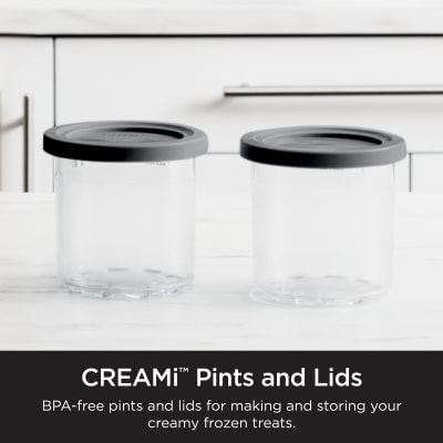 Ninja® CREAMi® Pints and Lids - 2 Pack, Compatible with NC300