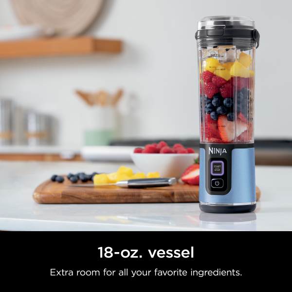 Ninja Blast ブルー Ninja Blast™ Portable Blender Metallic Blue Macaroon