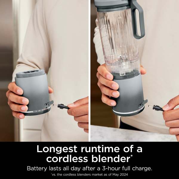Ninja Blast™ Max Cordless Portable Blender Platinum Silver