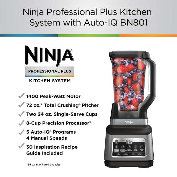 Ninja® Professional Plus Kitchen System with Auto-iQ Ninja® Professional Plus Kitchen System with Auto-iQ