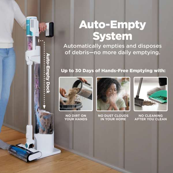 Shark® Clean & Empty Cordless Stick Vacuum & Auto-Empty System Cordless Vacuums - Shark