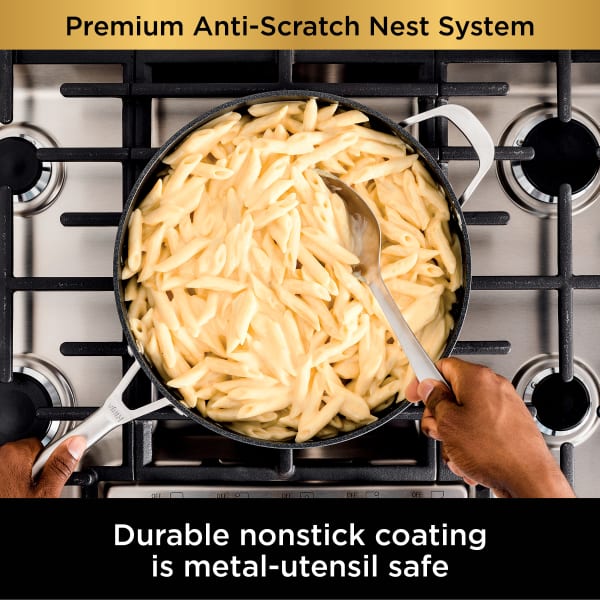 Ninja Neverstick™ Premium Nest System 5-Quart Sauté Pan with Glass 