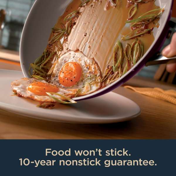 Ninja NeverStick™ Ceramic Pro™ 10-Piece Cookware Set Black Cherry